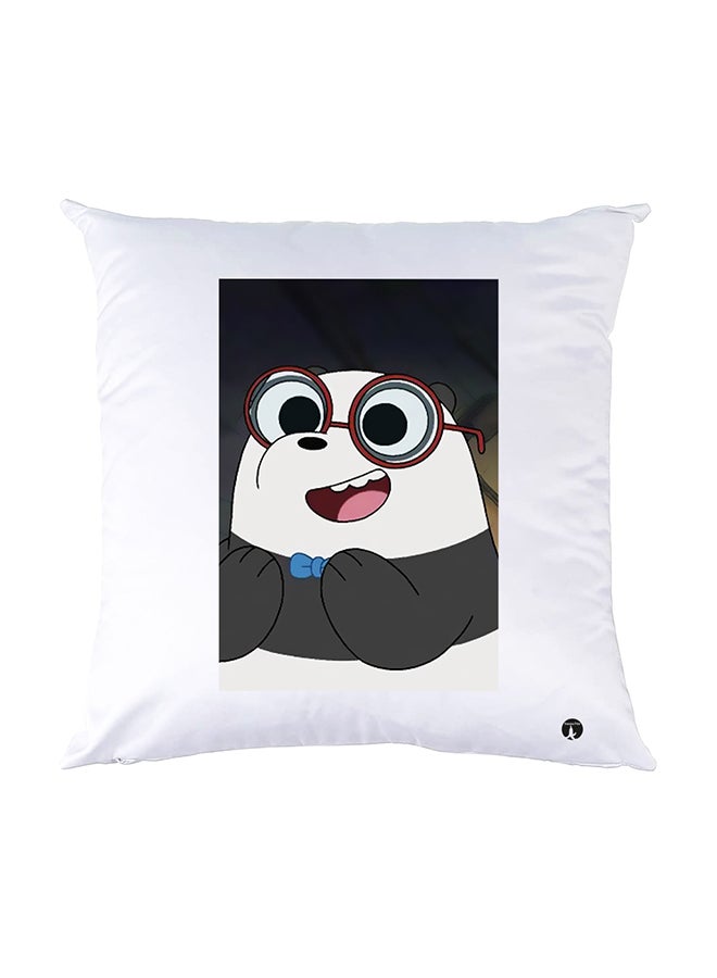 BP Printed Pillow White 30x30cm