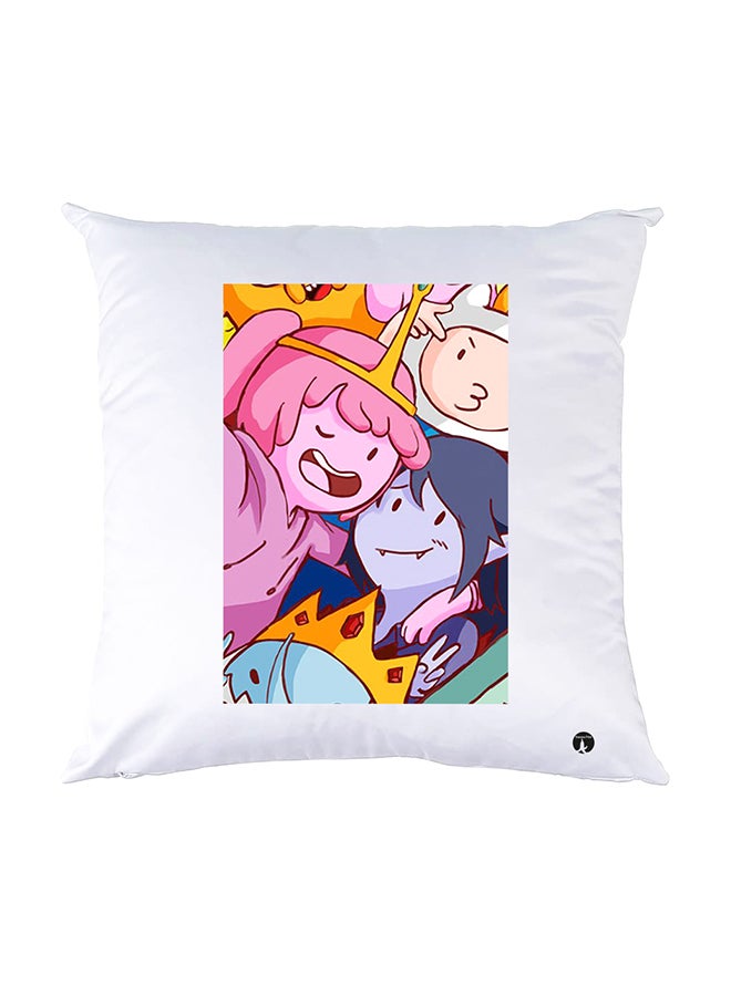 BP Printed Pillow White 30x30cm