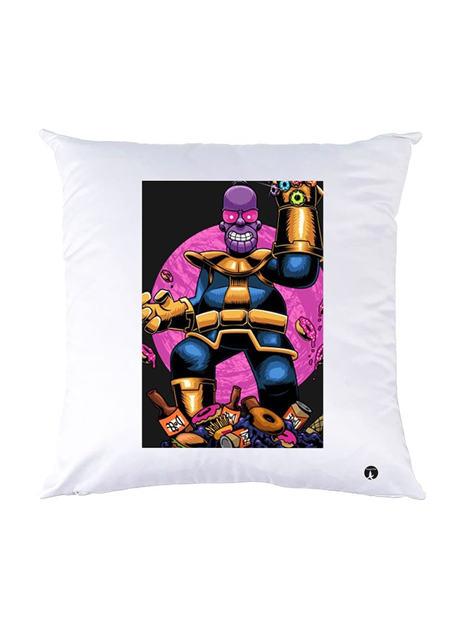 بي بي وسادة نوم مزينة بطبعات أبيض 30x30سم