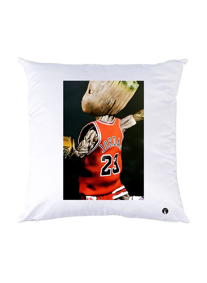 BP Printed Pillow White 30x30cm