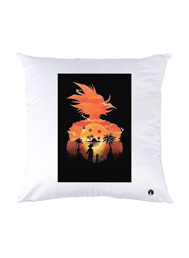 بي بي وسادة نوم مزينة بطبعات أبيض 30x30سم