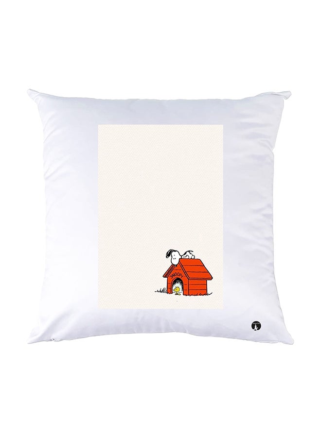 بي بي وسادة نوم مزينة بطبعات أبيض