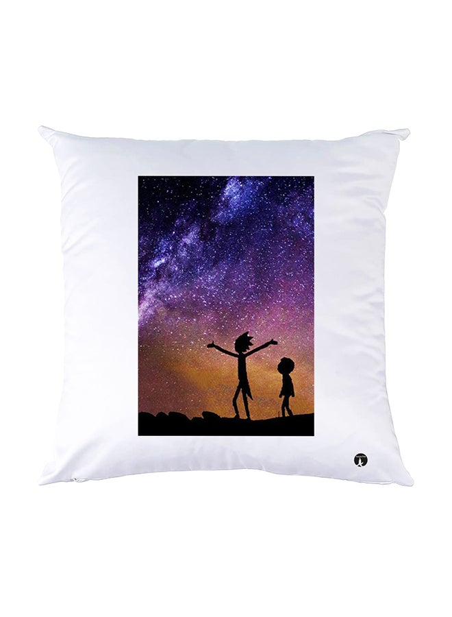 BP Printed Pillow White 30x30cm