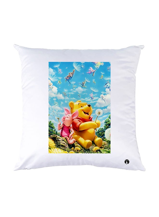 بي بي وسادة نوم مزينة بطبعات أبيض 30x30سم