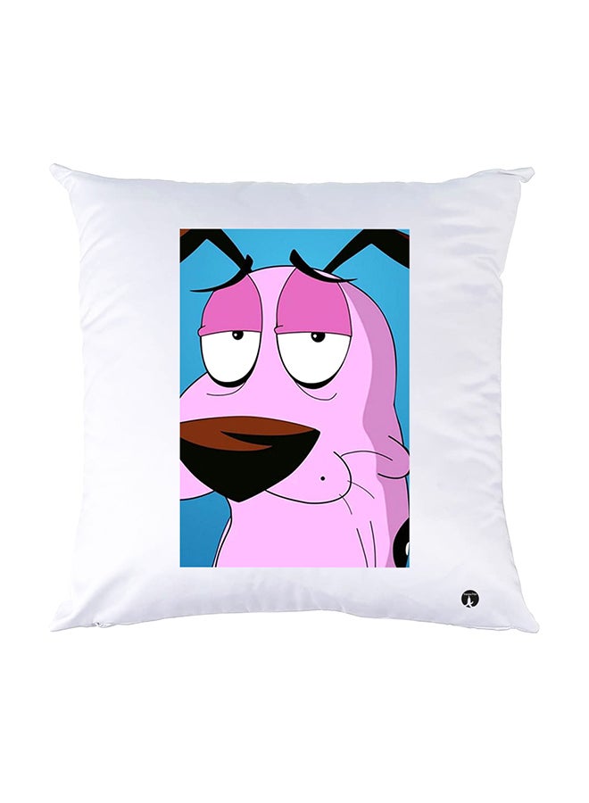 BP Printed Pillow White 30x30cm