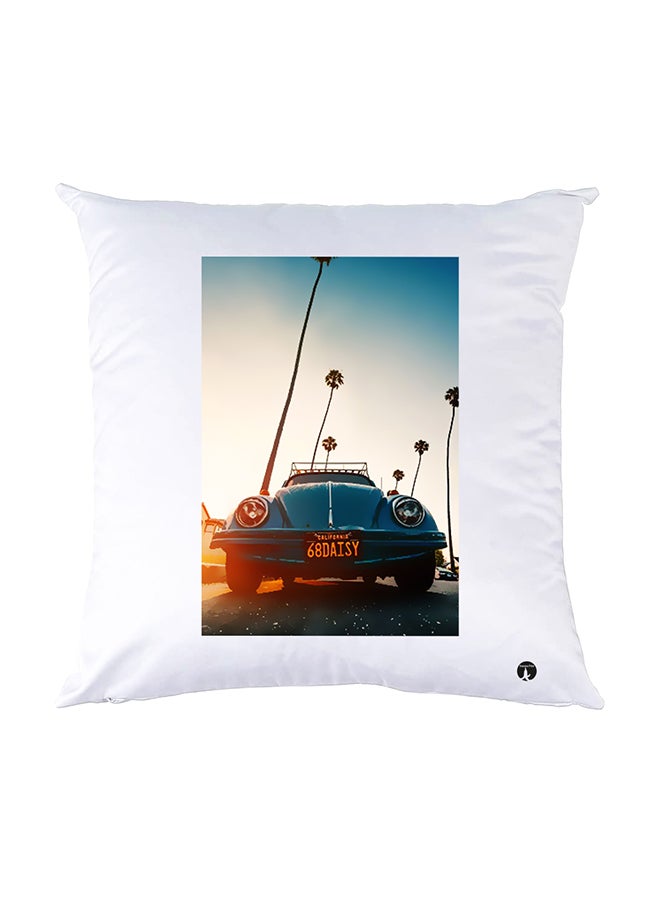 BP Printed Pillow White 30x30cm