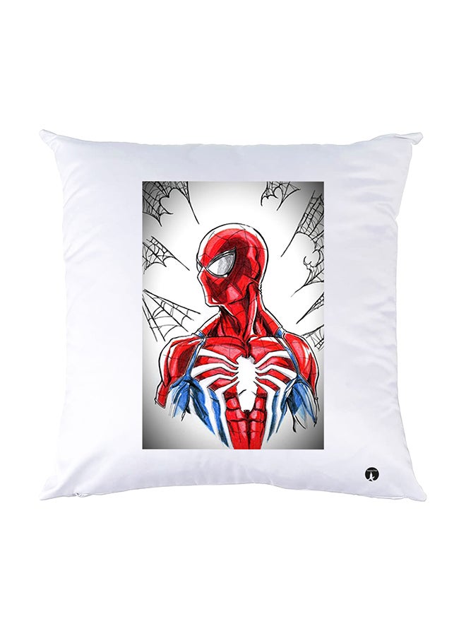 BP Printed Pillow White 30x30cm
