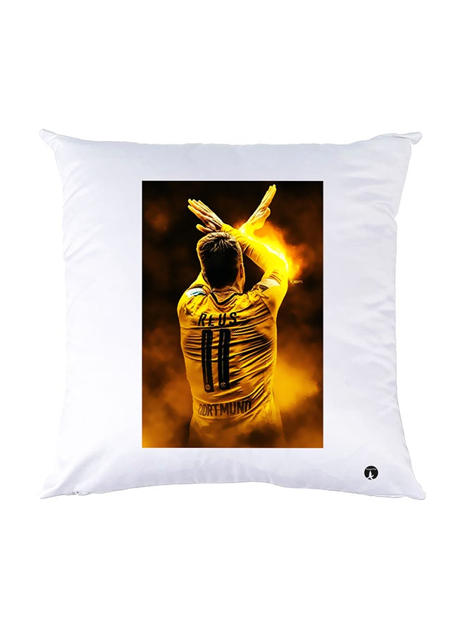 بي بي وسادة نوم مزينة بطبعات أبيض 30x30سم