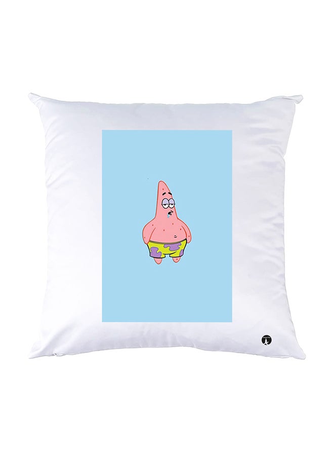 بي بي وسادة نوم مزينة بطبعات أبيض 30x30سم