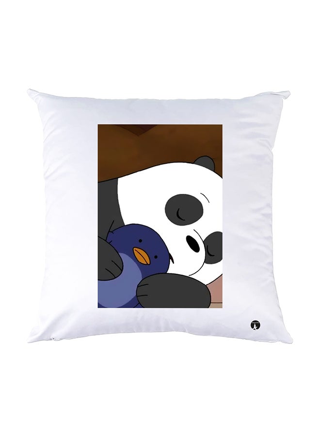 BP Printed Pillow White 30x30cm