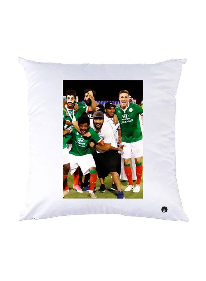 بي بي وسادة نوم مزينة بطبعات أبيض 30x30سم