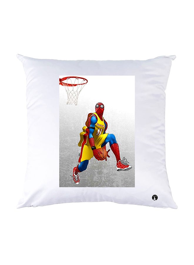 BP Printed Pillow White 30x30cm