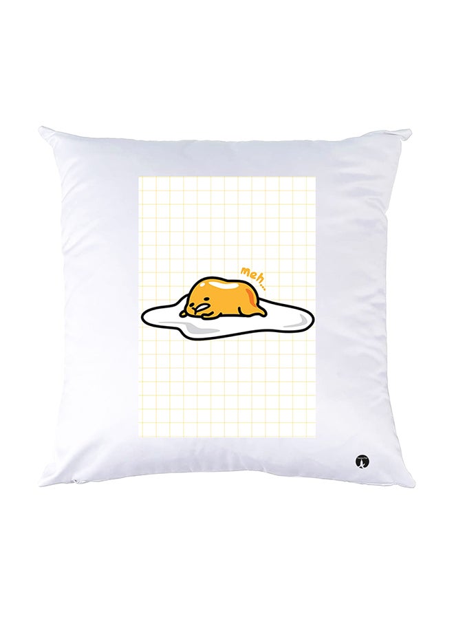 BP Printed Pillow White 30x30cm