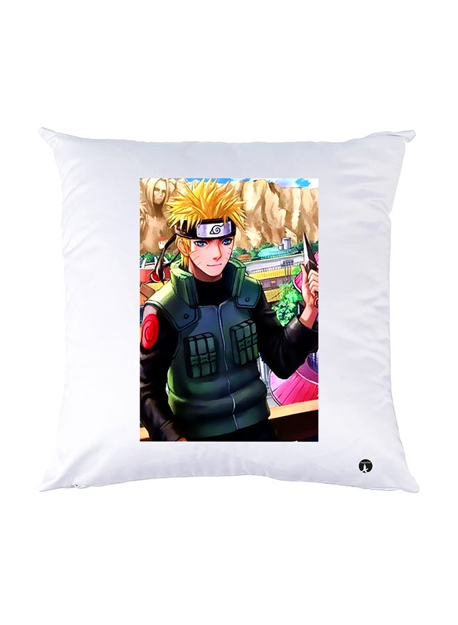 بي بي وسادة نوم مزينة بطبعات أبيض 30x30سم