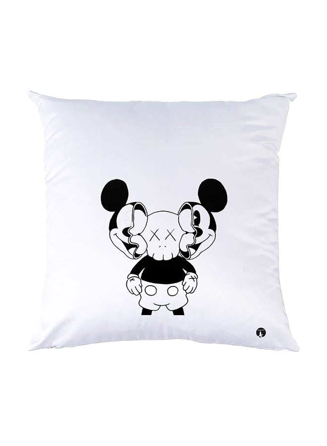 BP Printed Pillow White 30x30cm