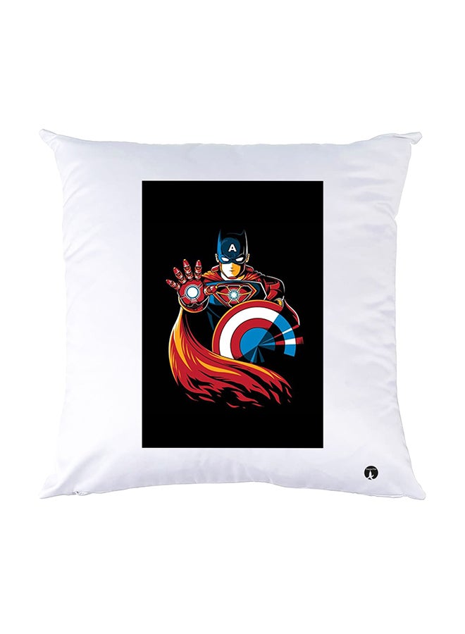 بي بي وسادة نوم مزينة بطبعات أبيض 30x30سم