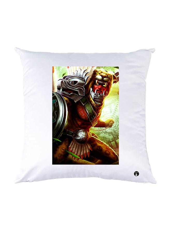 بي بي وسادة نوم مزينة بطبعات أبيض 30x30سم