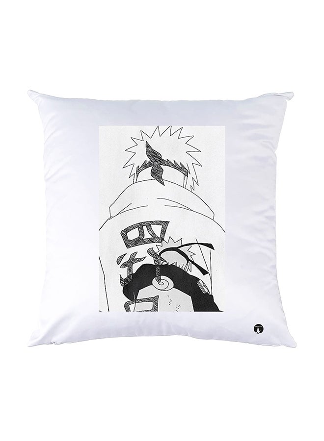 BP Printed Pillow White 30x30cm