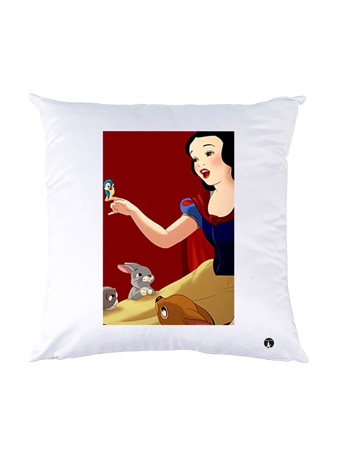 BP Printed Pillow White 30x30cm