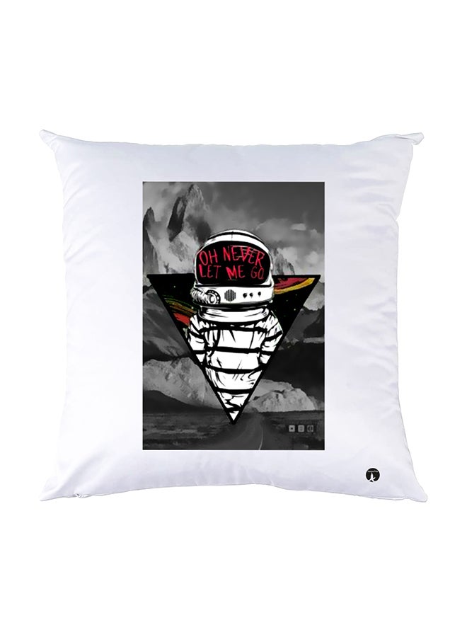 BP Printed Pillow White 30x30cm