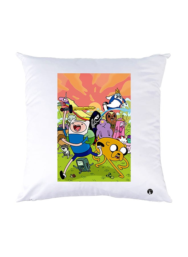 بي بي وسادة نوم مزينة بطبعات أبيض 30x30سم