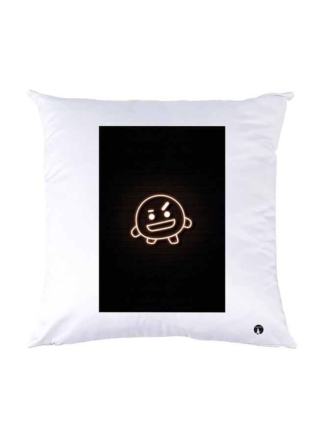 بي بي وسادة نوم مزينة بطبعات أبيض 30x30سم