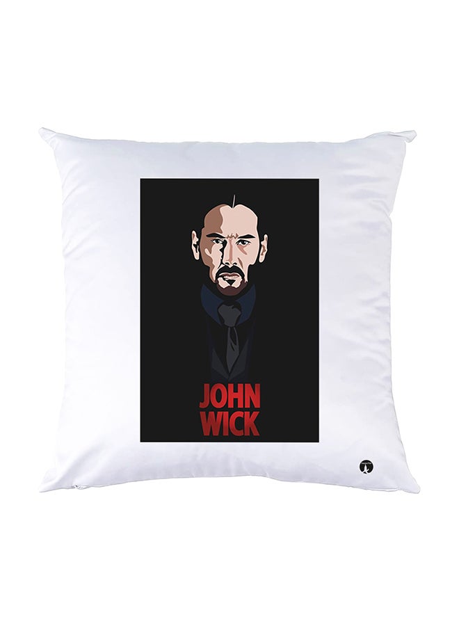 بي بي وسادة نوم مزينة بطبعات أبيض 30x30سم