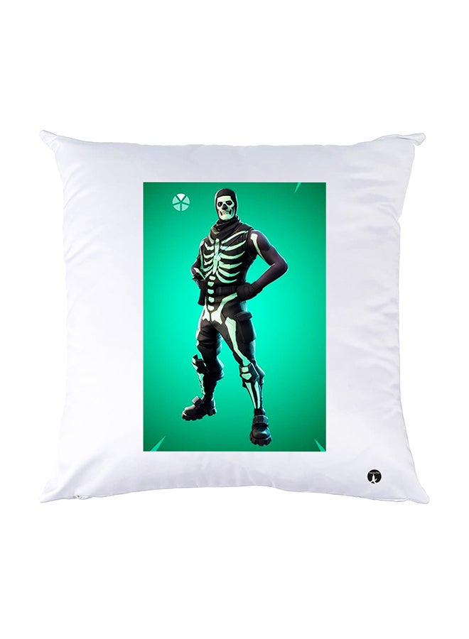 BP Printed Pillow White 30x30cm