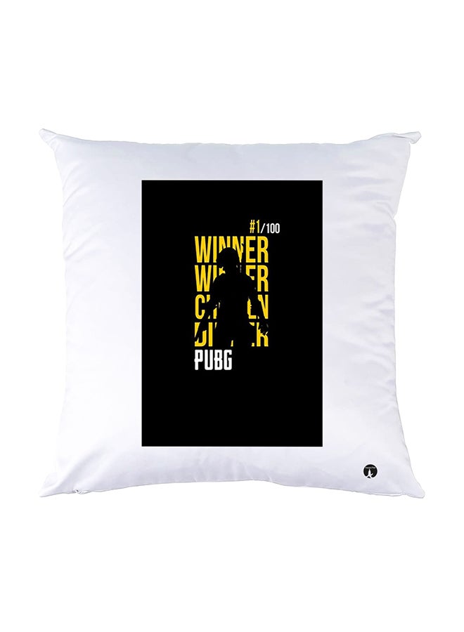 بي بي وسادة نوم مزينة بطبعات أبيض 30x30سم