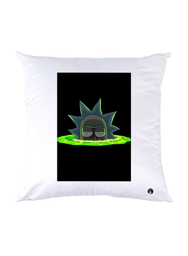 بي بي وسادة نوم مزينة بطبعات أبيض 30x30سم