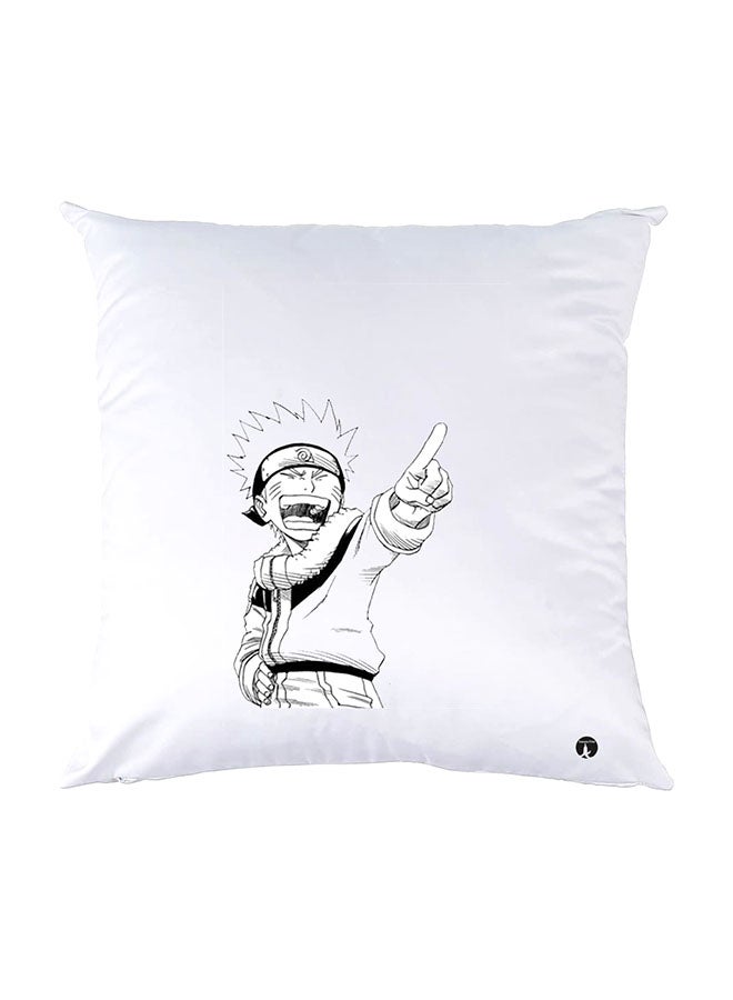 BP Printed Pillow White 30x30cm