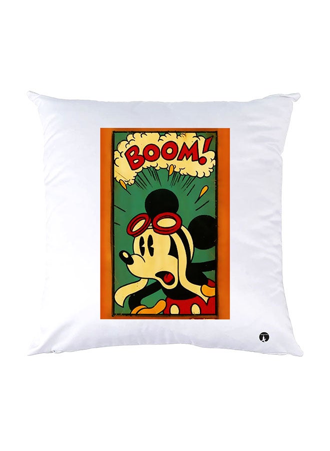 BP Printed Pillow White 30x30cm