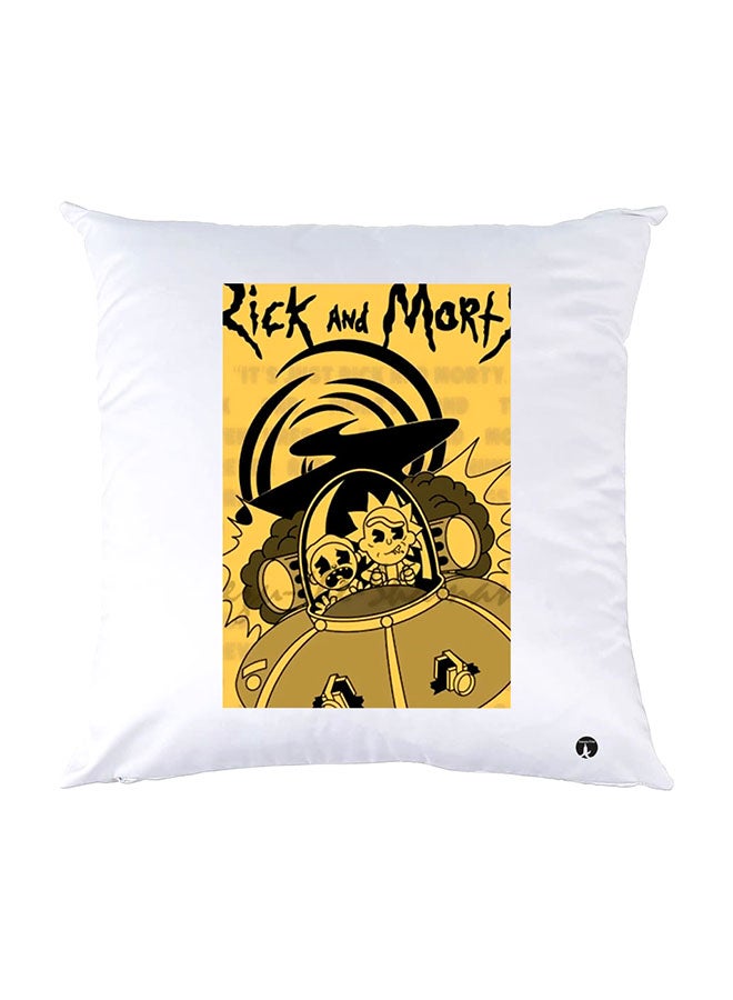 BP Printed Pillow White 30x30cm