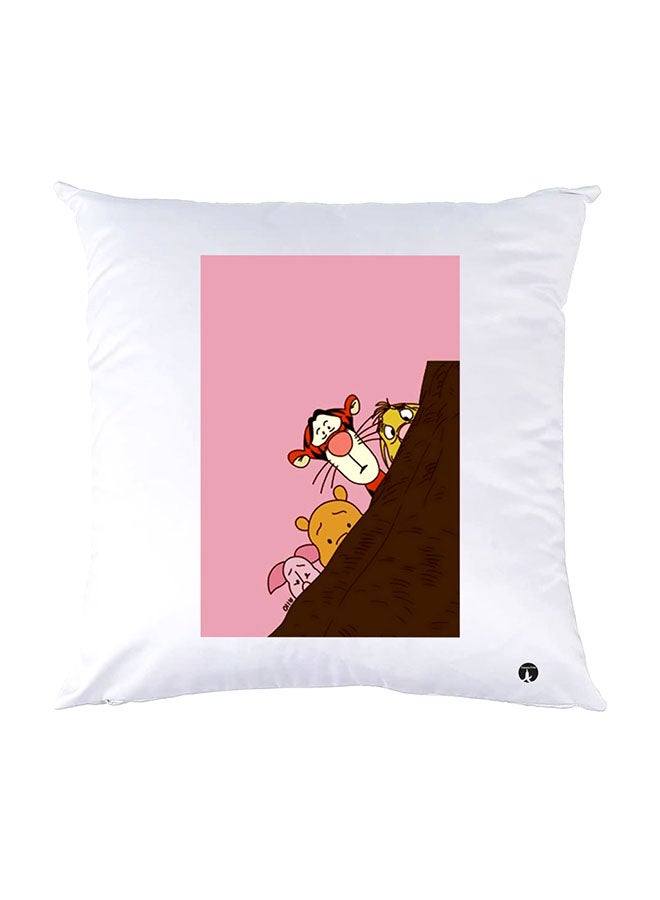 BP Printed Pillow White 30x30cm
