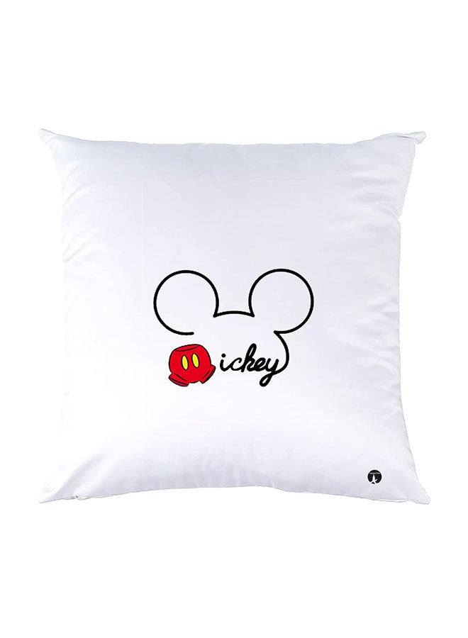 BP Printed Pillow White