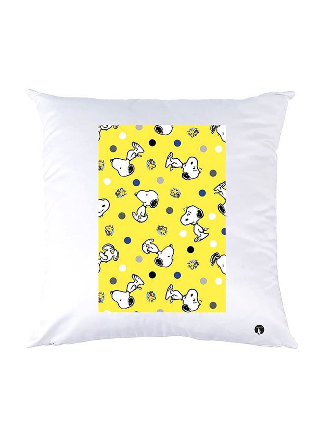 بي بي وسادة نوم مزينة بطبعات أبيض 30x30سم