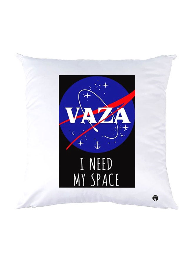 BP Printed Pillow White 30x30cm