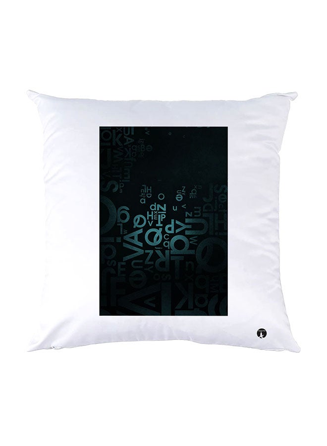 بي بي وسادة نوم مزينة بطبعات أبيض 30x30سم