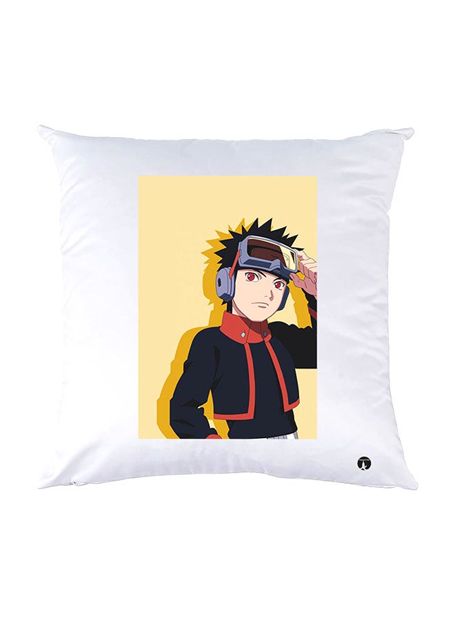 BP Printed Pillow White 30x30cm
