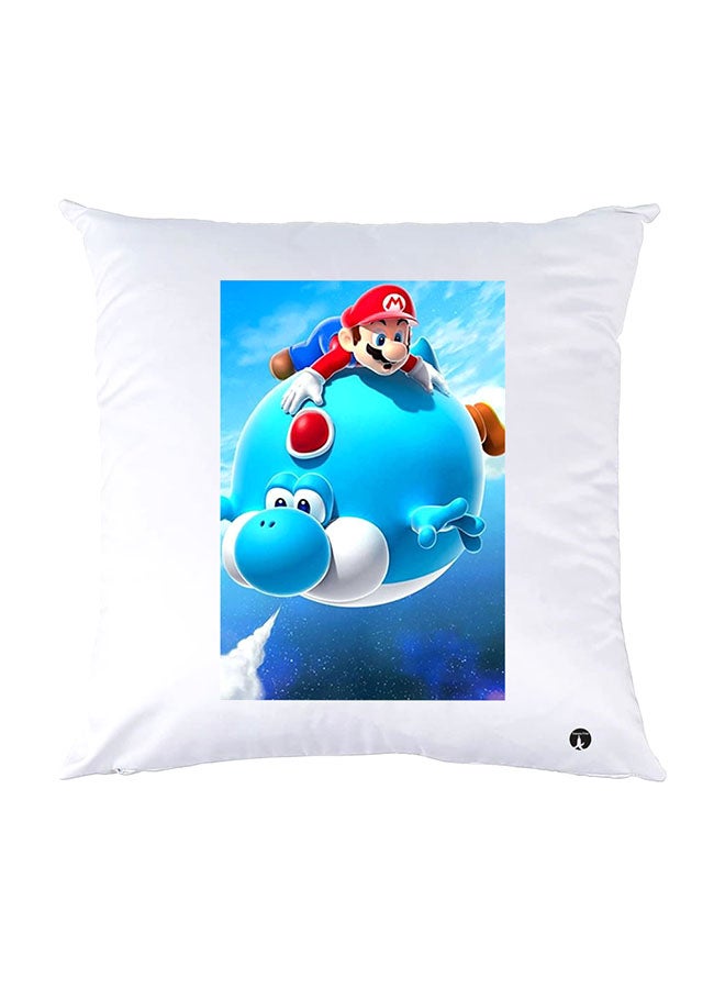 بي بي وسادة نوم مزينة بطبعات أبيض 30x30سم