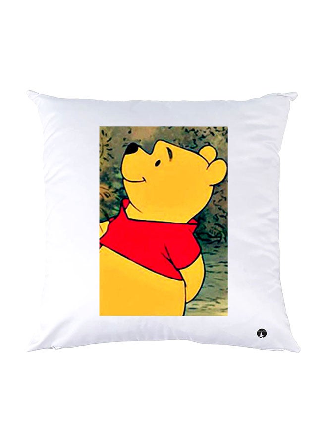 بي بي وسادة نوم مزينة بطبعات أبيض 30x30سم