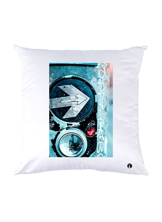 بي بي وسادة نوم مزينة بطبعات أبيض 30x30سم