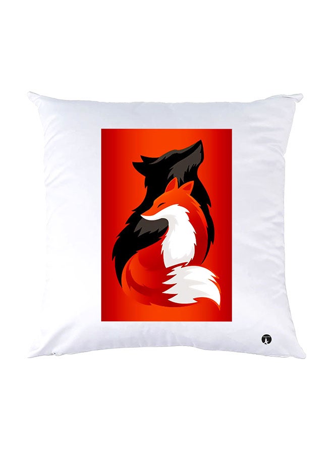 بي بي وسادة نوم مزينة بطبعات أبيض 30x30سم