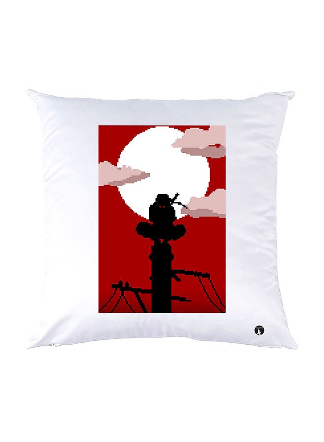 BP Printed Pillow White 30x30cm