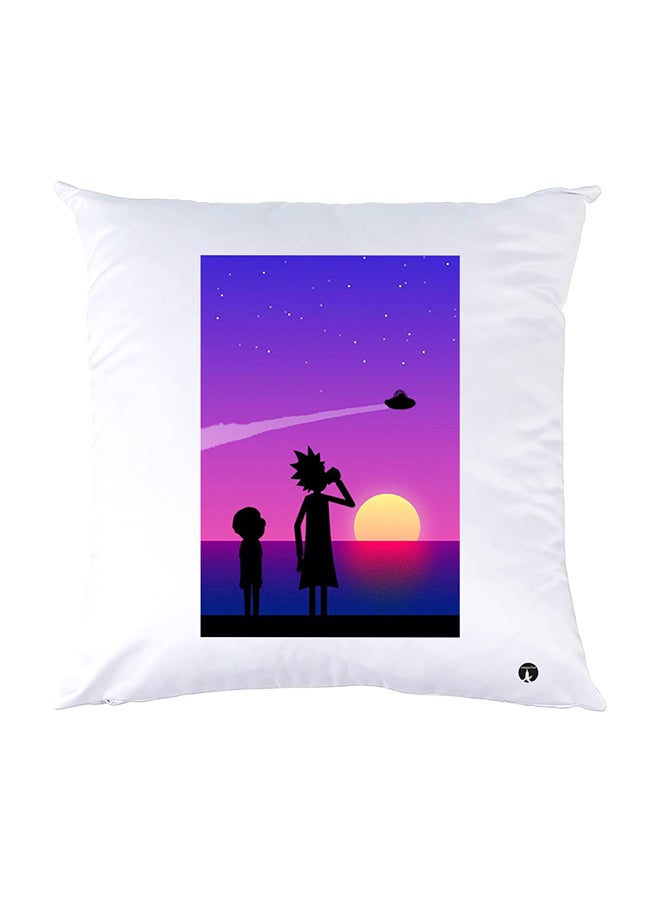 بي بي وسادة نوم مزينة بطبعات أبيض 30x30سم