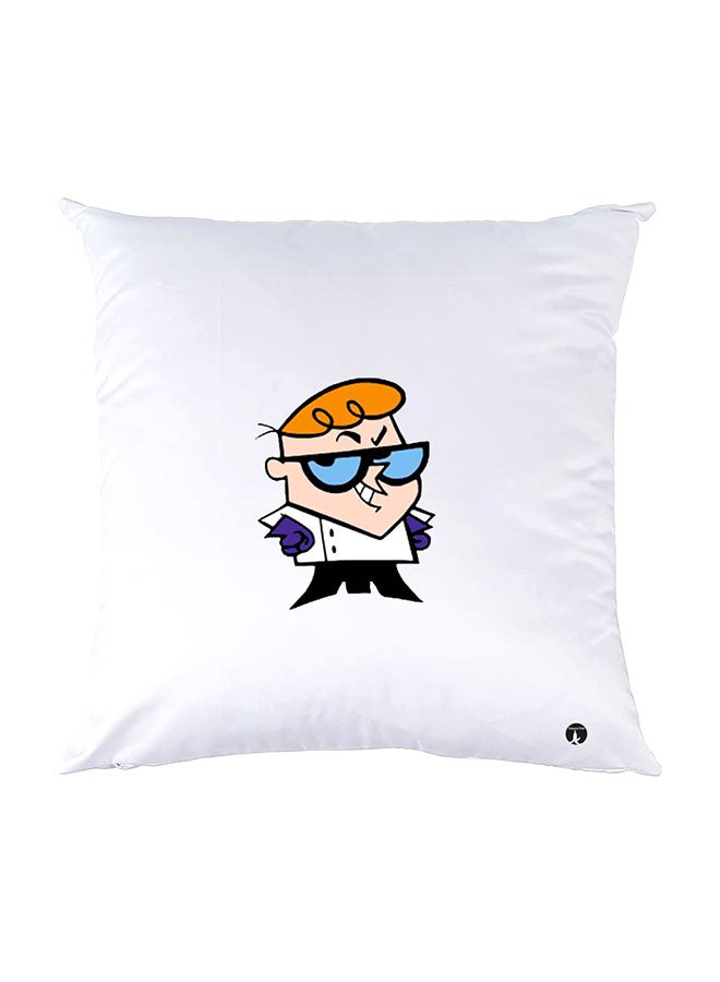 بي بي وسادة نوم مزينة بطبعات أبيض 30x30سم