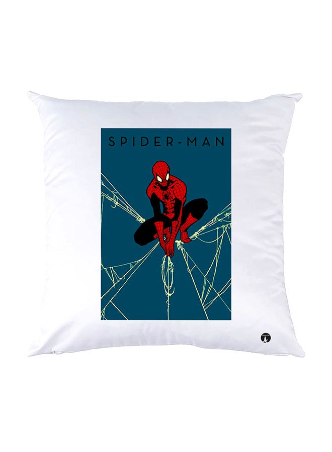 بي بي وسادة نوم مزينة بطبعات أبيض 30x30سم