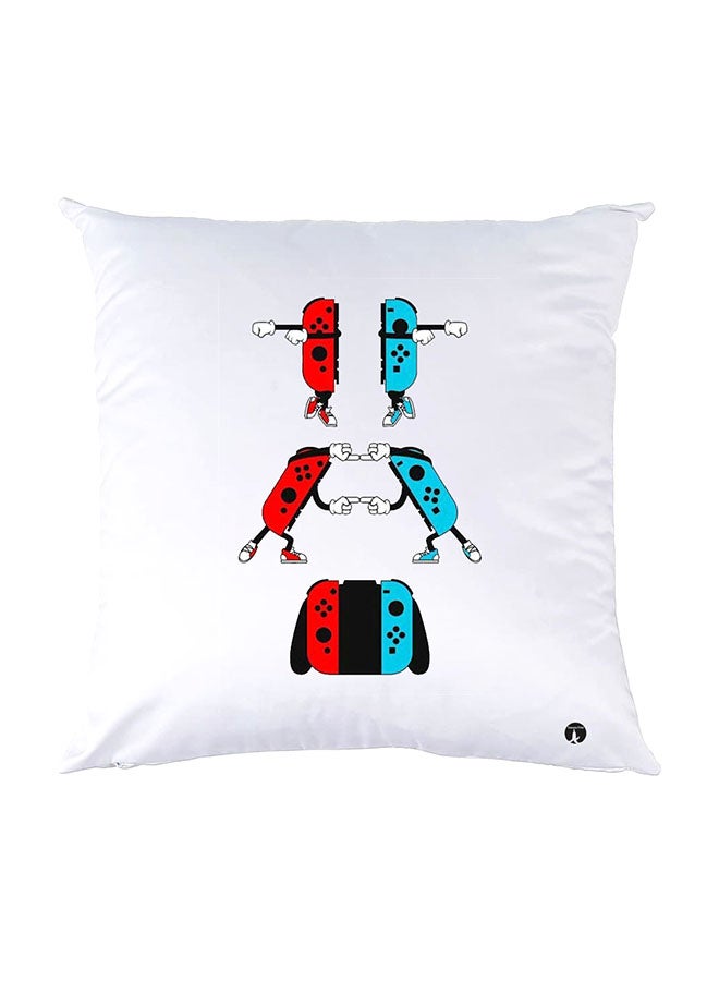 BP Printed Pillow White 30x30cm