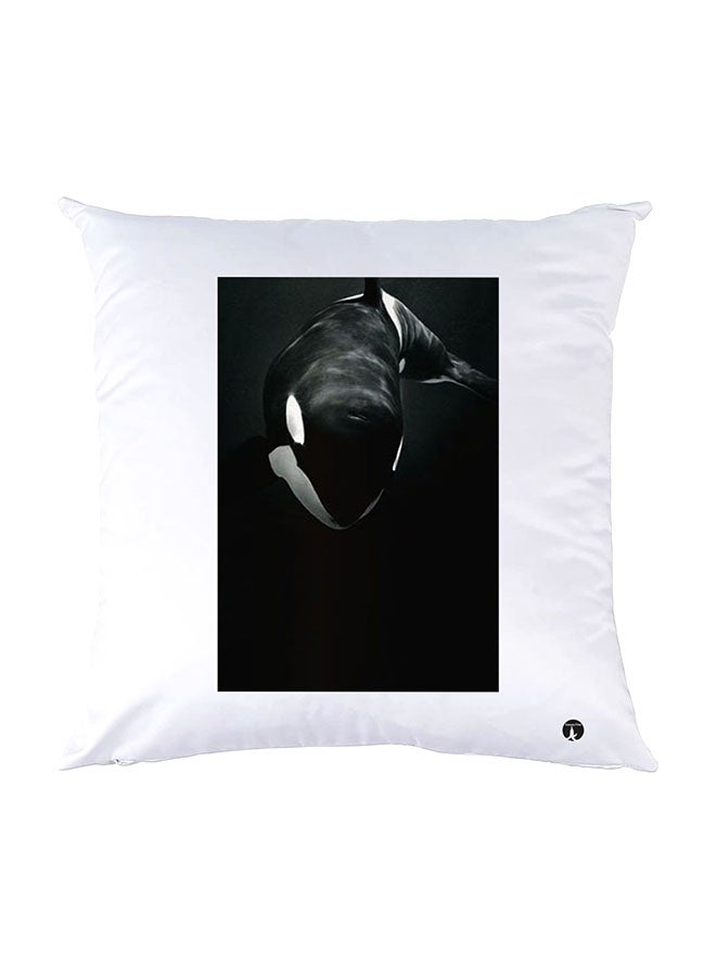 BP Printed Pillow White 30x30cm