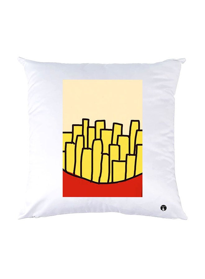 بي بي وسادة نوم مزينة بطبعات أبيض 30x30سم